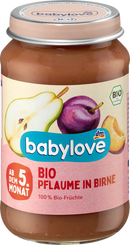babylove Fruit: pruim in peer, vanaf de 5e maand, 190 g