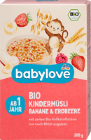 babylove Kindermuesli banaan-aardbei vanaf 1 jaar, 200 g