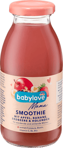 Babylove Mama Smoothie Pomme, Banane, Fraise et Sureau, 250 ml