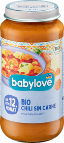 babylove Menu Chili sin Carne vanaf 12 maanden, 250 g