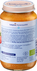 babylove Menu allsort de légumes avec riz et dinde à partir de 8 mois, 220 g