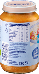 babylove Menu allsort de légumes avec riz et dinde à partir de 8 mois, 220 g