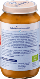 babylove Menu Maccaroni Tomate-Mozzarella à partir de 8 mois, 220 g