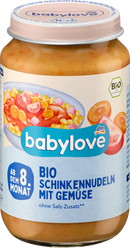 babylove Menu: pasta met ham en groenten, vanaf de 8e maand, 220 g
