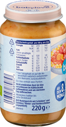 babylove Menu: pasta met ham en groenten, vanaf de 8e maand, 220 g