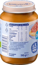 babylove Menu Spaghetti Bolognese vanaf de 5e maand, 190 g