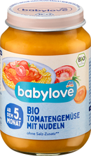 babylove Menu: tomaten-groenten met pasta vanaf de 5e maand, 190 g