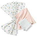 babylove Mousseline doekjes Dino/roze, 3 stuks