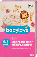babylove Pap met banaan en framboos vanaf de 8e maand, 200 g