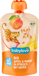 babylove Snuifje appel & mango in perzik met haver, vanaf 1 jaar, 100 g