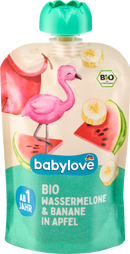 babylove Snuifje watermeloen & banaan in appel vanaf 1 jaar, 100 g