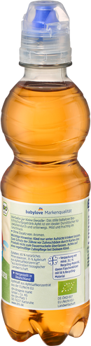 babylove Sap & water appel, vanaf 1 jaar, 330 ml WEGWERPBUS