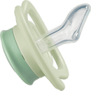 babylove Air-fopspeen van siliconen, anatomisch, bruin/groen, maat 1, 0-6 maanden, 2 stuks
