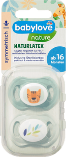 babylove Latex fopspeen symmetrisch, eucalyptus/munt, maat 3,  vanaf 16 maanden