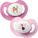 babylove Fopspeen van siliconen, anatomisch, roze, maat 3, vanaf 16 maanden, 2 stuks