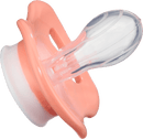 babylove Fopspeen van siliconen, symmetrisch, paars/roze, maat 2, 5-18 maanden, 2 stuks