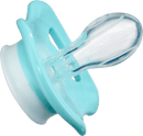 babylove Fopspeen van siliconen, symmetrisch, oker/turkoois, maat 2, 5-18 maanden, 2 stuks