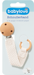 babylove Fopspeenkoord crèmekleurig, 1 stuk
