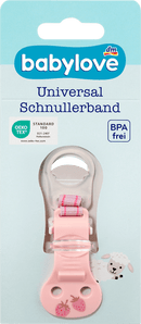 babylove Fopspeenkoord roze aardbei, 1 stuk
