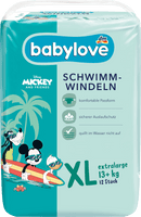 Couches de bain Babylove XL, 12 pièces