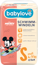 babylove Zwemluiers Disney maat Small (4-9 kg), 12 stuks