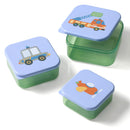 babylove Set snackdoosjes blauw/groen 3-delig, 1 stuk