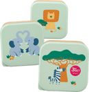 babylove Set snackdoosjes groen/oranje 3-delig, 1 stuk
