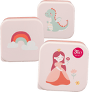 babylove Set snackdoosjes roze/rood 3-delig, 1 stuk