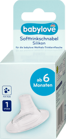 babylove Softdrank-tuitje voor brede hals, siliconen, vanaf 6 maanden, 1 stuk