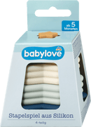 Babylove Jeu d'empilage en silicone, 4 pièces, étoiles, 1 pièce