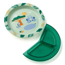 babylove Bord met verdeelbakje, groen, 1 stuk