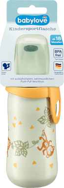 babylove Drinkfles voor kinderen, groen, aap, 330 ml, 1 stuk