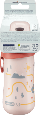babylove Drinkfles voor kinderen  roze boerderij, 330 ml, 1 stuk