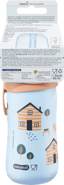 babylove Rietjefles blauw, 330 ml, 1 stuk