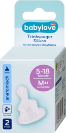 babylove Anatomische siliconen zuigspenen maat 2, 5-18 maanden, 2 stuks