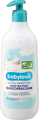babylove Washbalm van top tot teen, ultra gevoelig, 500 ml