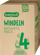 babylove Luiers maat 4 maxi (8-14 kg) maandpakket, 136 stuks