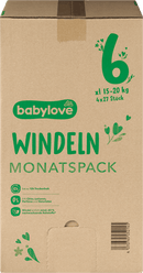 babylove Luiers maat 6 XL (15-20 kg) maandpakket, 108 stuks