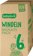 babylove Luiers maat 6 XL (15-20 kg) maandpakket, 108 stuks
