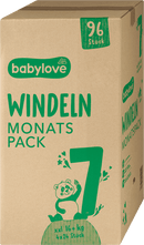 babylove Luiers maat 7 XXL (16+ kg) maandpakket, 96 stuks