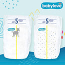 babylove Couches Premium taille 5 Junior (10-16 kg), pack mensuel, 144 pièces.
