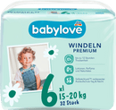 babylove Luiers Premium maat 6 XL (15-20 kg), 32 stuks