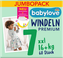 babylove Luiers Premium maat 7 XXL (16+ kg) jumboverpakking, 60 stuks