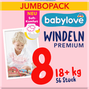 babylove Luiers Premium maat 8 (18+ kg) jumboverpakking, 56 stuks