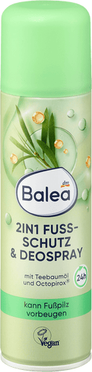 Balea 2-in-1 voetbescherming & deospray, 200 ml