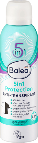 Balea Déodorant Spray Anti-Transpirant Protection 5 en 1, 200 ml