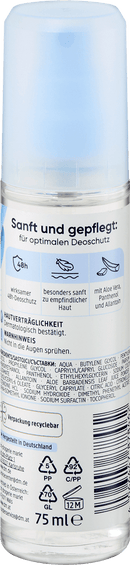 Balea Déodorant Pulvérisateur Déodorant Sensitive, 75 ml