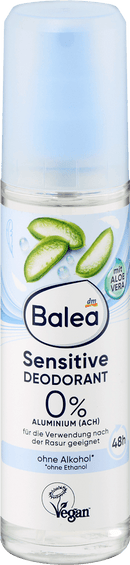 Balea Déodorant Pulvérisateur Déodorant Sensitive, 75 ml