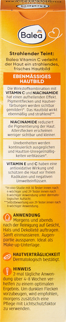 Balea Verlichting van donkere vlekken met vitamine C, 50 ml
