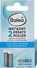 Balea Rouleaux de rechange pour callosités (niveau 3) extra grossiers, 2 pièces.